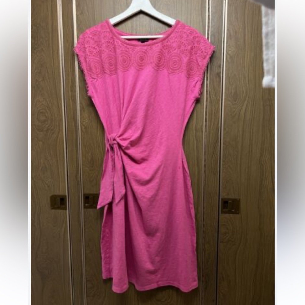 Talbots NANTUCKET SLUB EYELET YOKE
DRESS in Violet Rose NWT - Picture 3 of 10